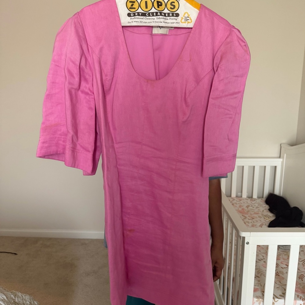 Aje Pink Mini Dress with Puff Sleeves - Picture 2 of 2